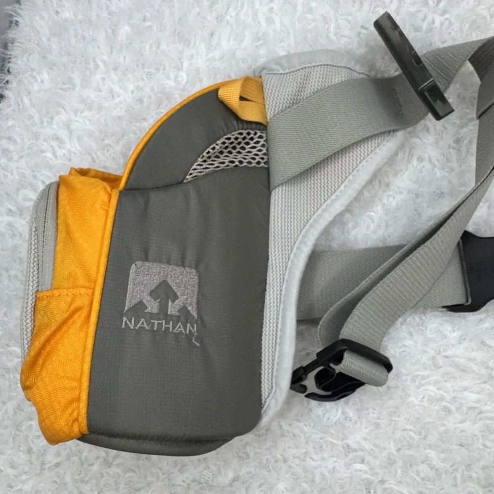 Nathan Waist Pack,‎ Neon Orange, Zip Pocket, Water Bottle Sleeve